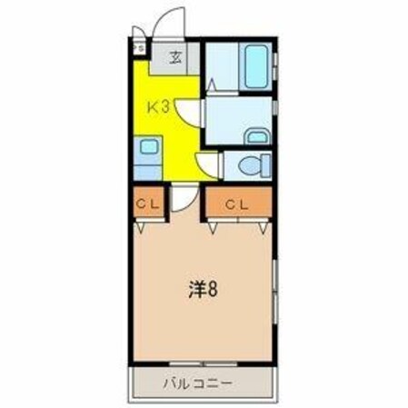 所沢駅 徒歩8分 1階の物件間取画像